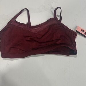 BECCA Deep Red Sports Bra